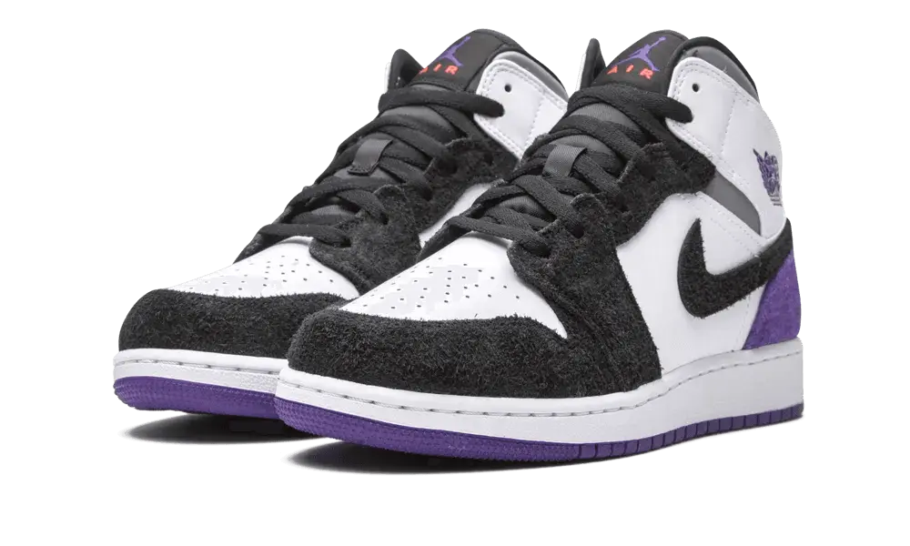 Jordan 1 Mid SE Purple (GS) - Image 1