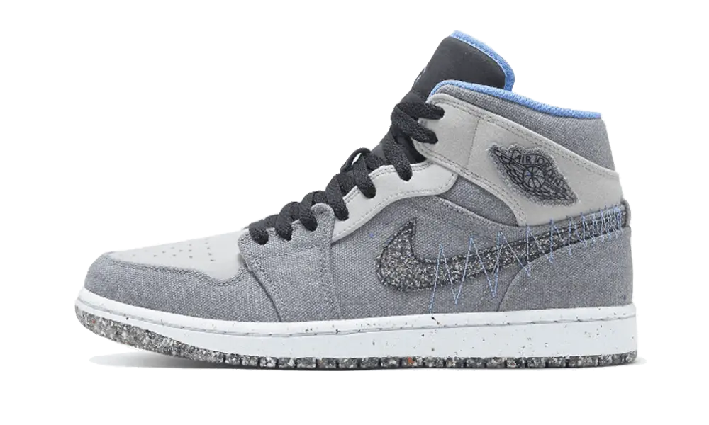 Jordan 1 Mid Crater Grey University Blue