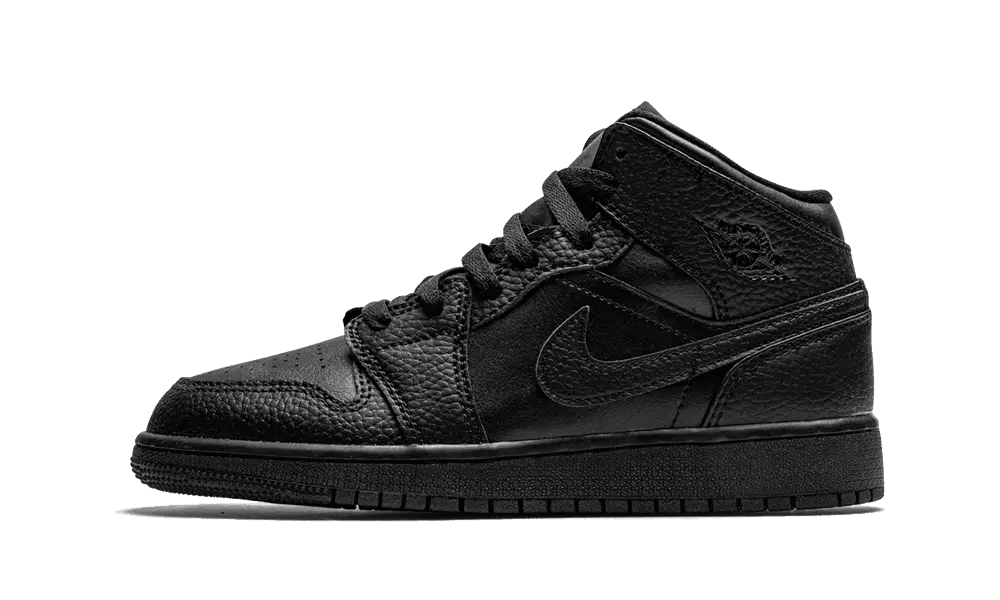 Jordan 1 Mid Black (GS)