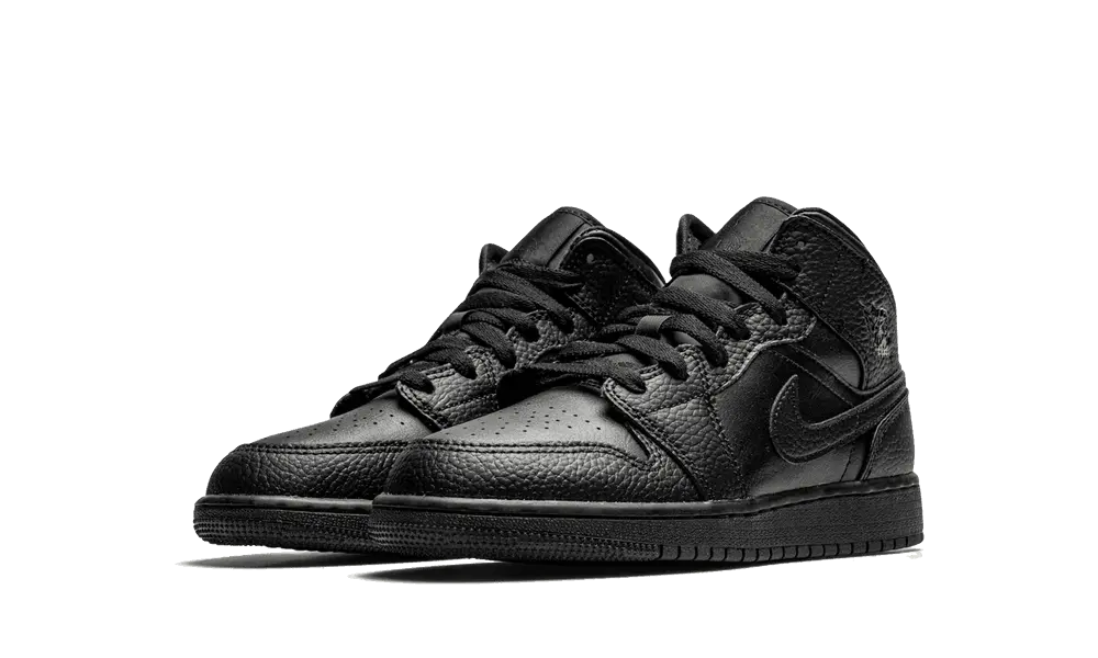 Jordan 1 Mid Black (GS) - Image 1