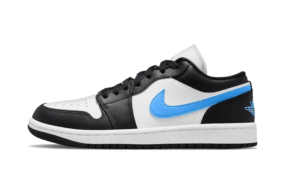 Jordan 1 Low Black University Blue White (W)