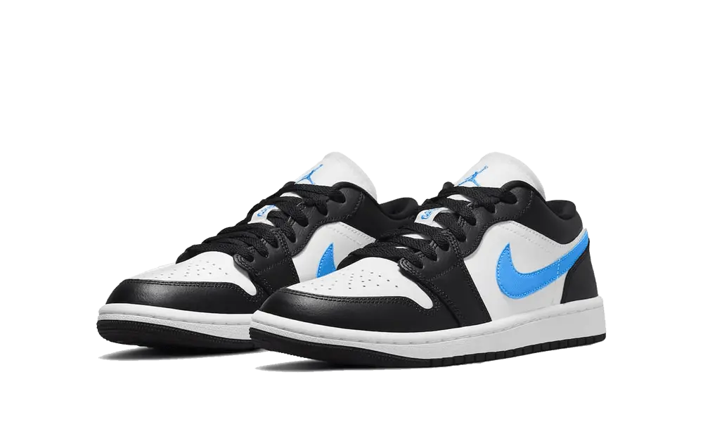 Jordan 1 Low Black University Blue White (W) - Image 1