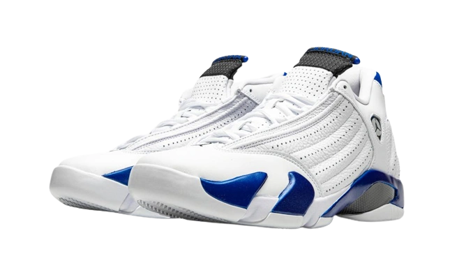 Jordan 14 Retro White Hyper Royal - Image 1