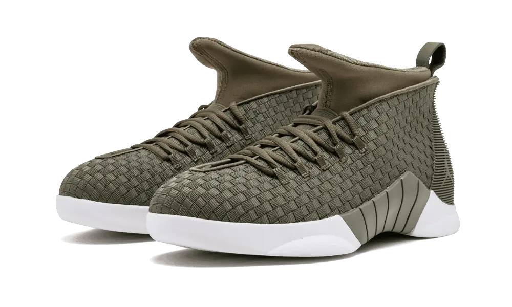 Jordan 15 Retro PSNY Woven Olive - Image 1