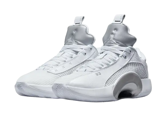 Jordan XXXV Low Metallic Silver (Clear Sole) - Image 1