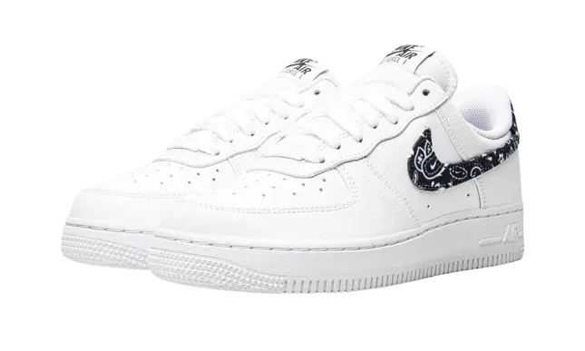 Nike Air Force 1 Low '07 Essential White Black Paisley (W) - Image 1