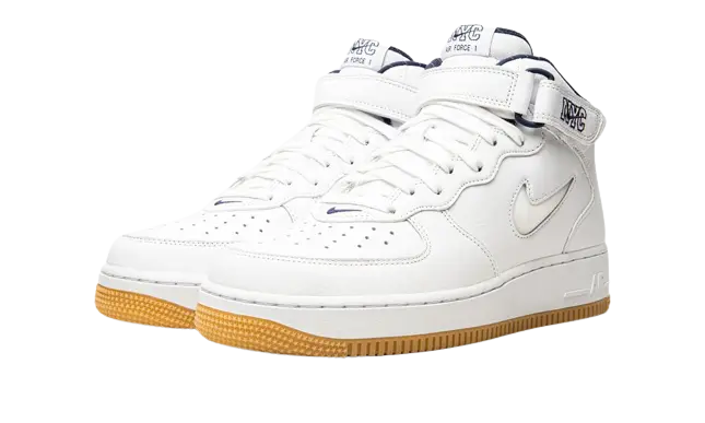 Nike Air Force 1 Mid QS Jewel NYC White Midnight Navy - Image 1