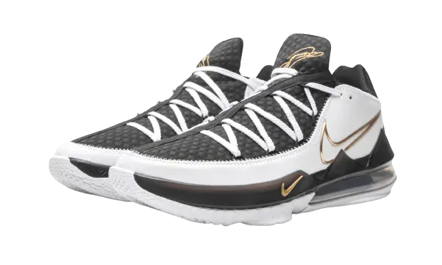 Nike LeBron 17 Low White Metallic Gold - Image 1