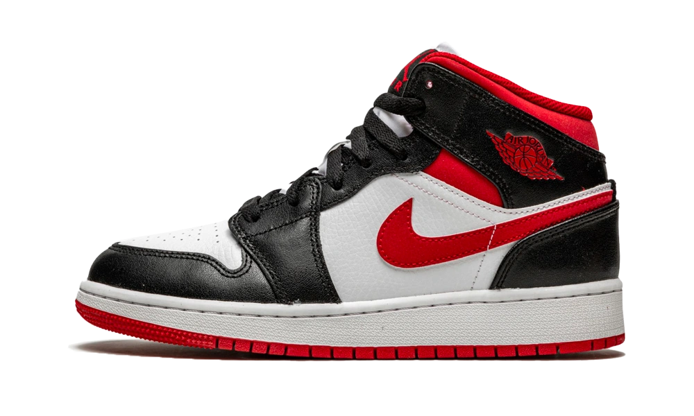 Jordan 1 Mid Gym Red Black White (GS)