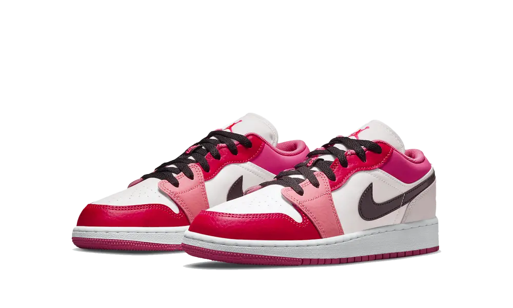 Jordan 1 Low Pink Red (GS) - Image 1