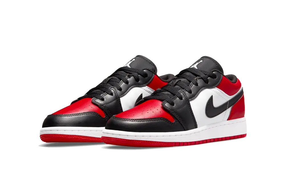 Jordan 1 Low Bred Toe (GS) - Image 1