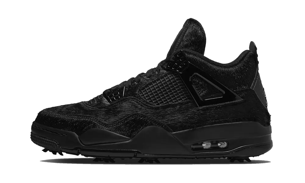 Jordan 4 Retro Golf Black Cat Pony Hair