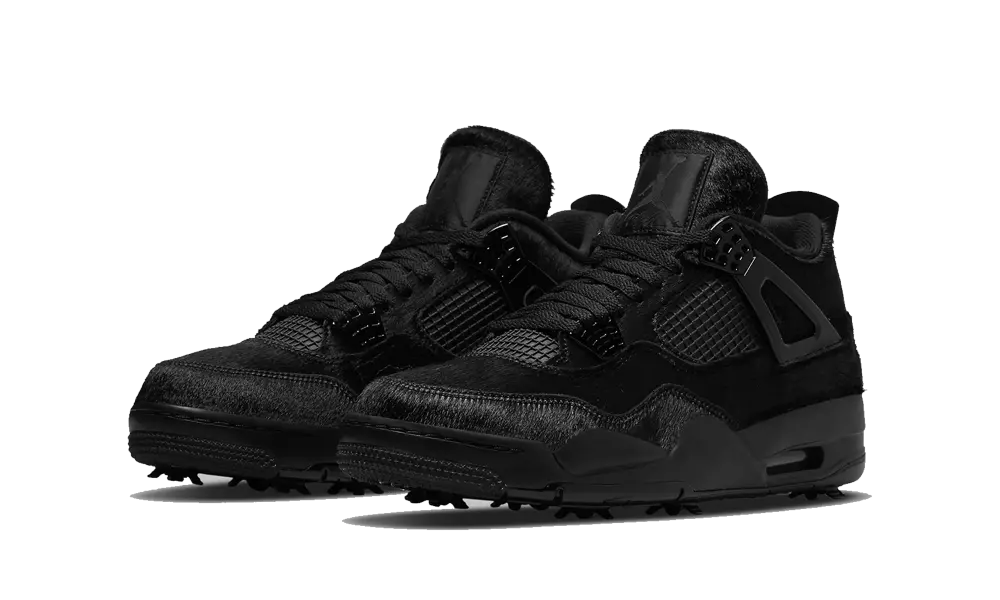 Jordan 4 Retro Golf Black Cat Pony Hair - Image 1