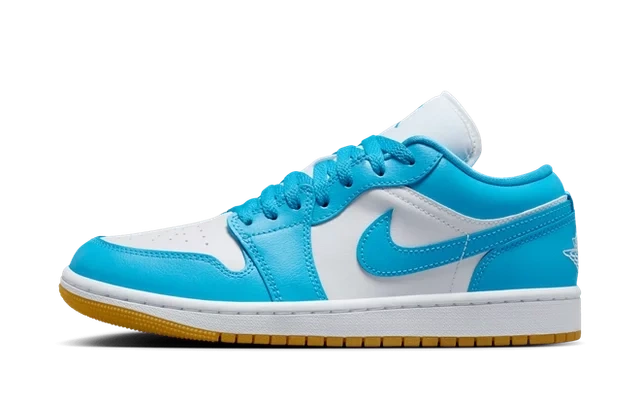 Jordan 1 Low White Gum Light Brown Dark Powder Blue (W)