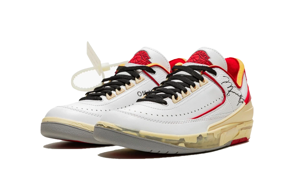 Jordan 2 Retro Low SP Off-White White Red - Image 1