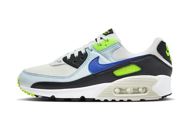 Nike Air Max 90 White Blue Tint Volt (W)
