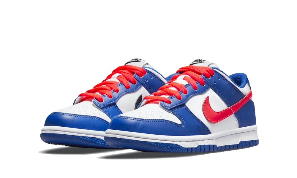 Nike Dunk Low Bright Crimson Game Royal (GS) - Image 1