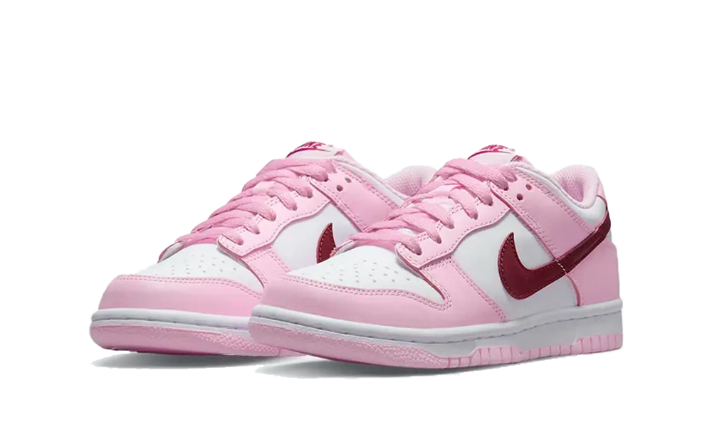Nike Dunk Low Pink Foam Red White (GS) - Image 1