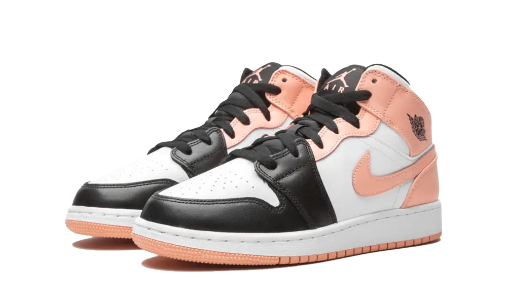 Jordan 1 Mid Arctic Orange Black Toe (GS) - Image 1