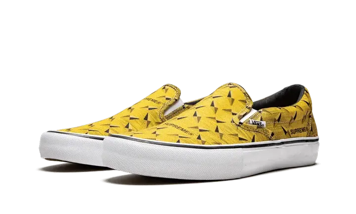 Vans Slip-On Supreme Diamond Plate Yellow - Image 1