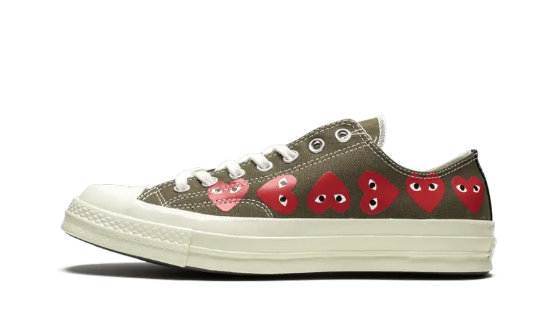 Converse Chuck Taylor All-Star 70 Ox Comme des Garcons Multi Heart Green