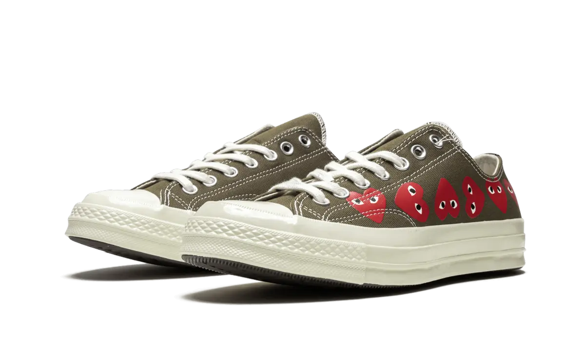 Converse Chuck Taylor All-Star 70 Ox Comme des Garcons Multi Heart Green - Image 1