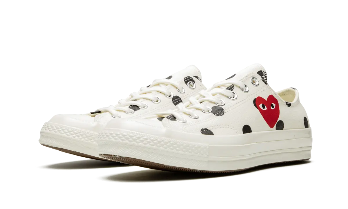 Converse Chuck Taylor All-Star 70 Ox Comme des Garcons PLAY Polka Dot White - Image 1
