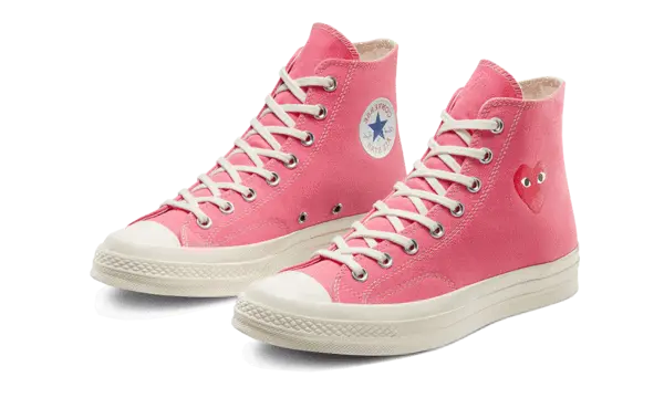 Converse Chuck Taylor All-Star 70 Hi Comme des Garcons Play Bright Pink - Image 1