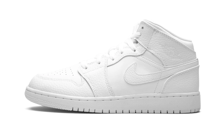 Jordan 1 Mid Triple White (GS)