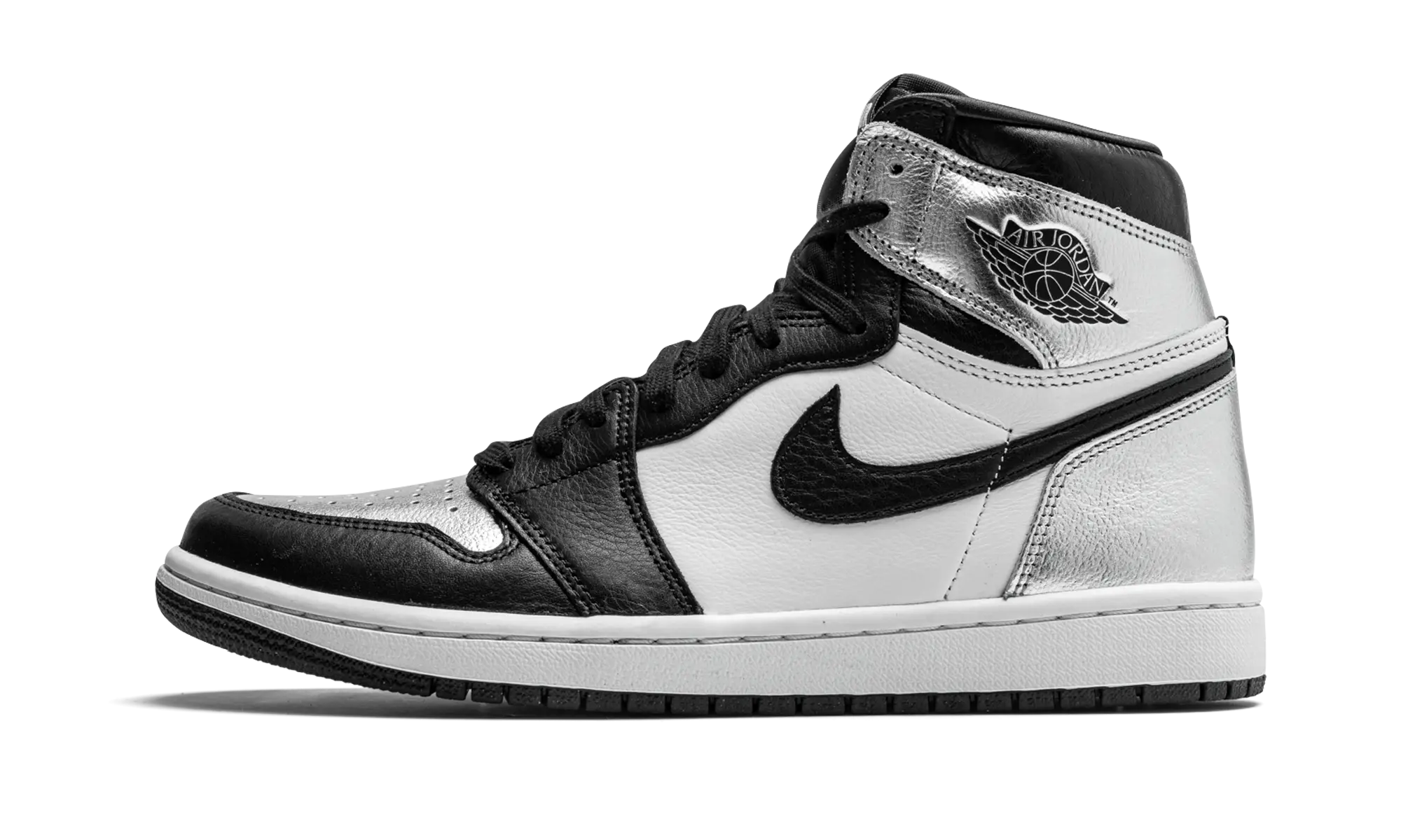 Jordan 1 Retro High Black Silver Toe (W)