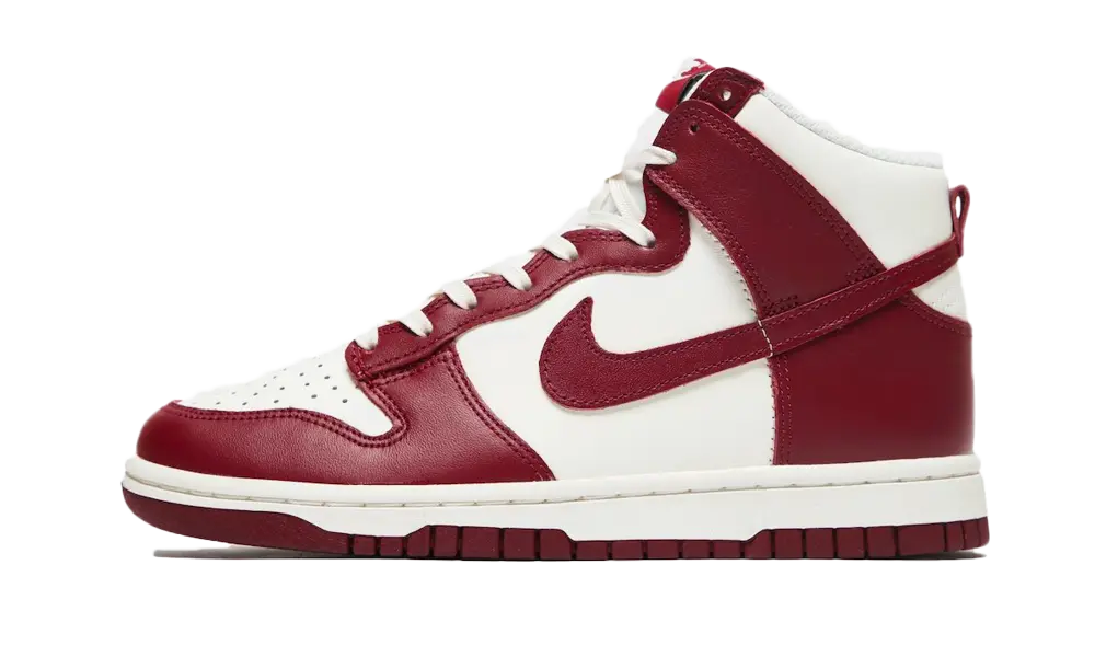Nike Dunk High Sail Team Red (W)