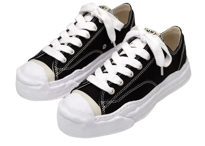 Maison Mihara Yasuhiro Hank OG Sole Canvas Low Black - Image 1