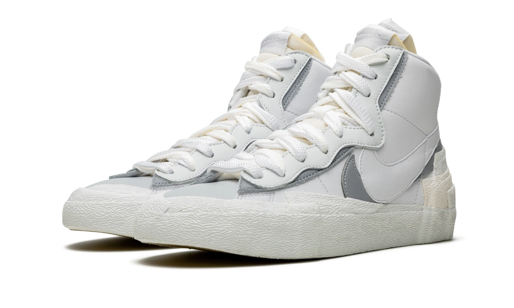 Nike Blazer Mid Sacai White Grey - Image 1