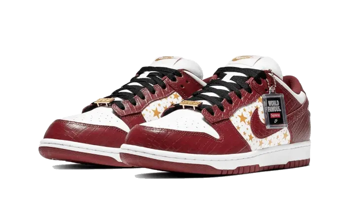 Nike SB Dunk Low Supreme Stars Barkroot Brown - Image 1
