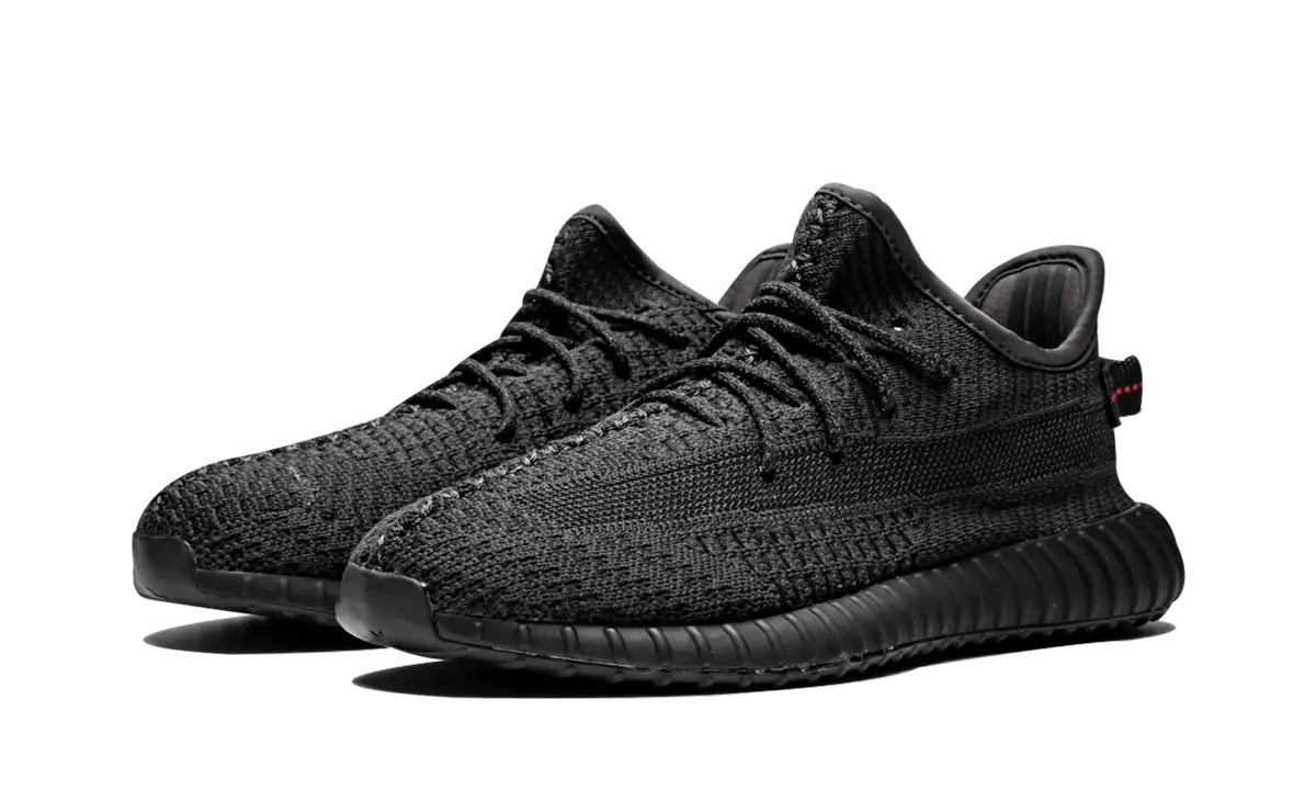 Yeezy Boost 350 V2 Black (Kids) (Non-Reflective) - Image 1