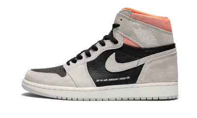 Jordan 1 Retro High Neutral Grey Hyper Crimson