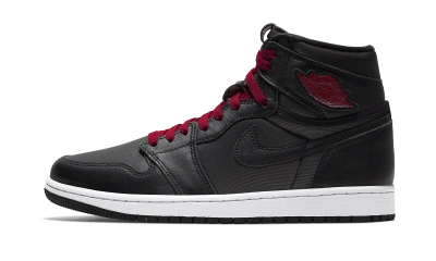 Jordan 1 Retro High Black Satin Gym Red
