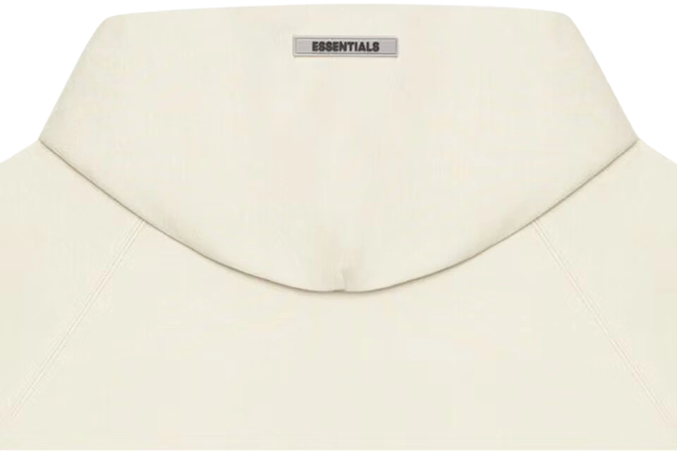 Fear of God Essentials Full Zip Up Hoodie Applique Logo Buttercream - Image 2