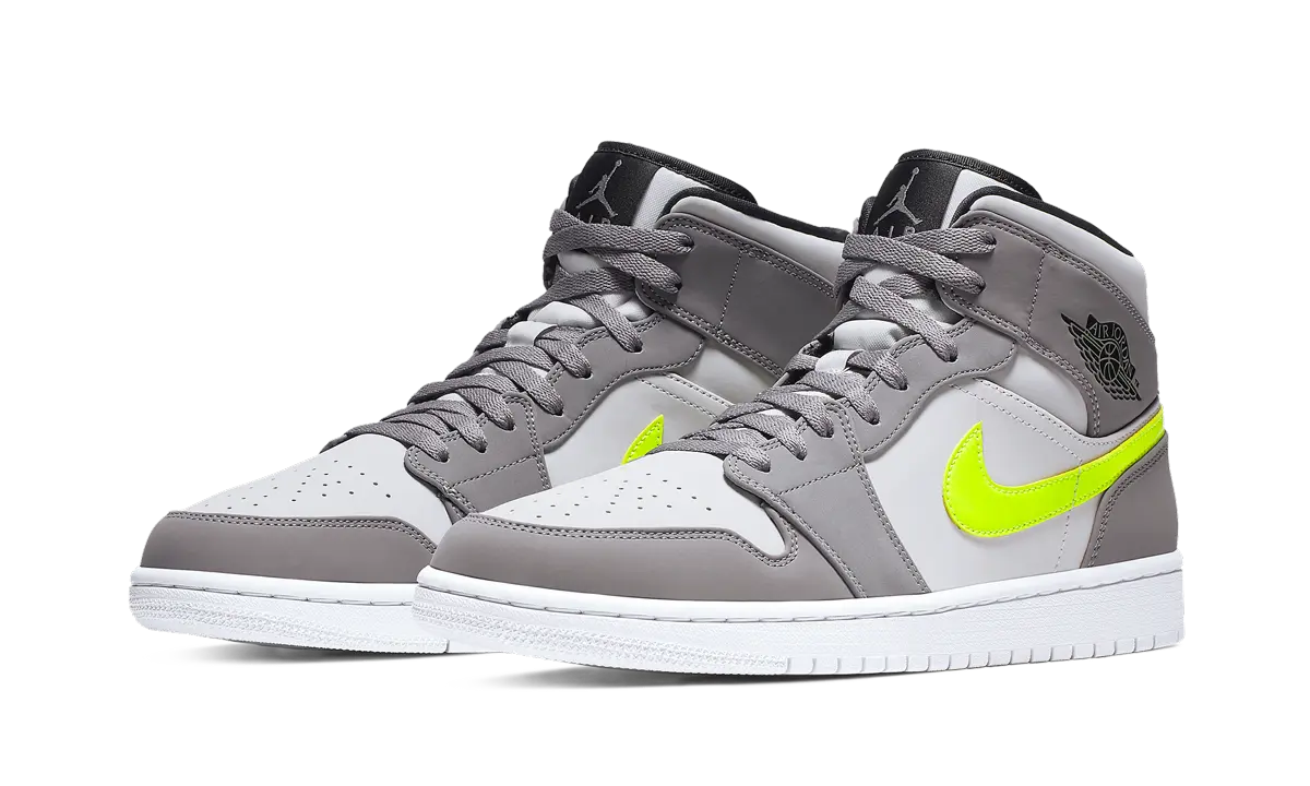 Jordan 1 Mid Gunsmoke Volt - Image 1