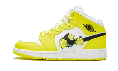 Jordan 1 Mid Dynamic Yellow Floral (GS)