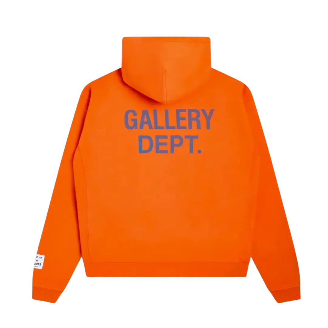 Gallery Dept. 90'S GD Logo Hoodie 'Bright Orange' - Image 1