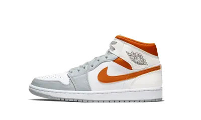 Jordan 1 Mid Starfish Pure Platinum