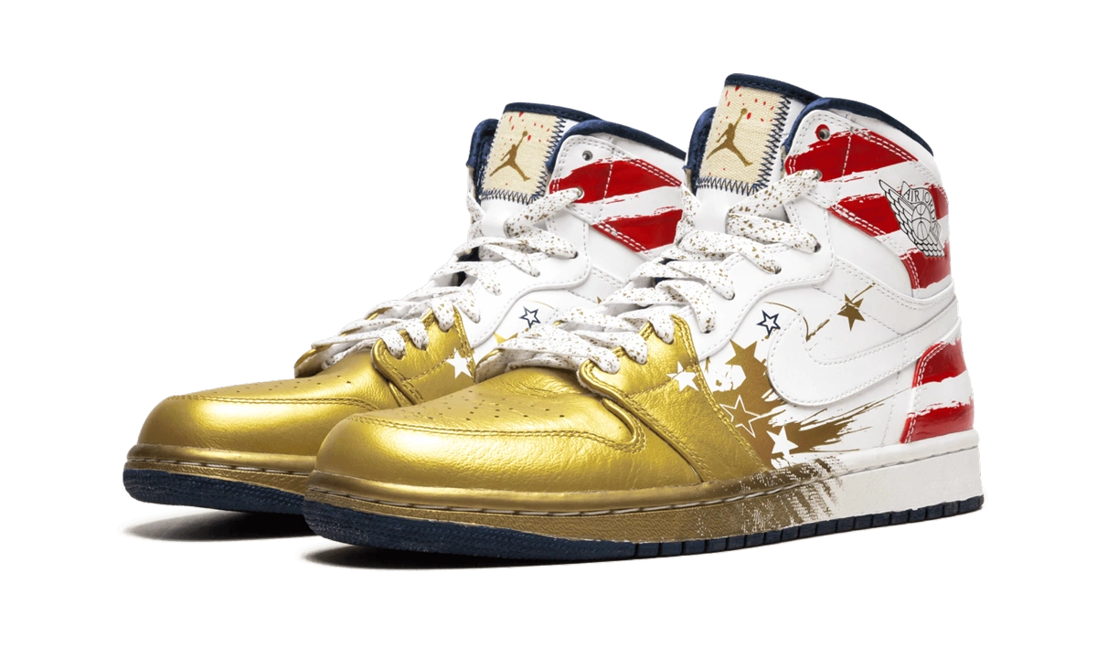 Jordan 1 Retro Dave White Wings For the Future Gold - Image 1