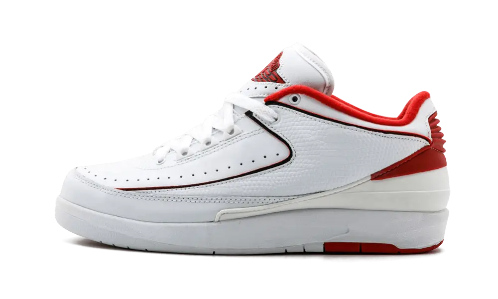 Jordan 2 Retro Low White Varsity Red
