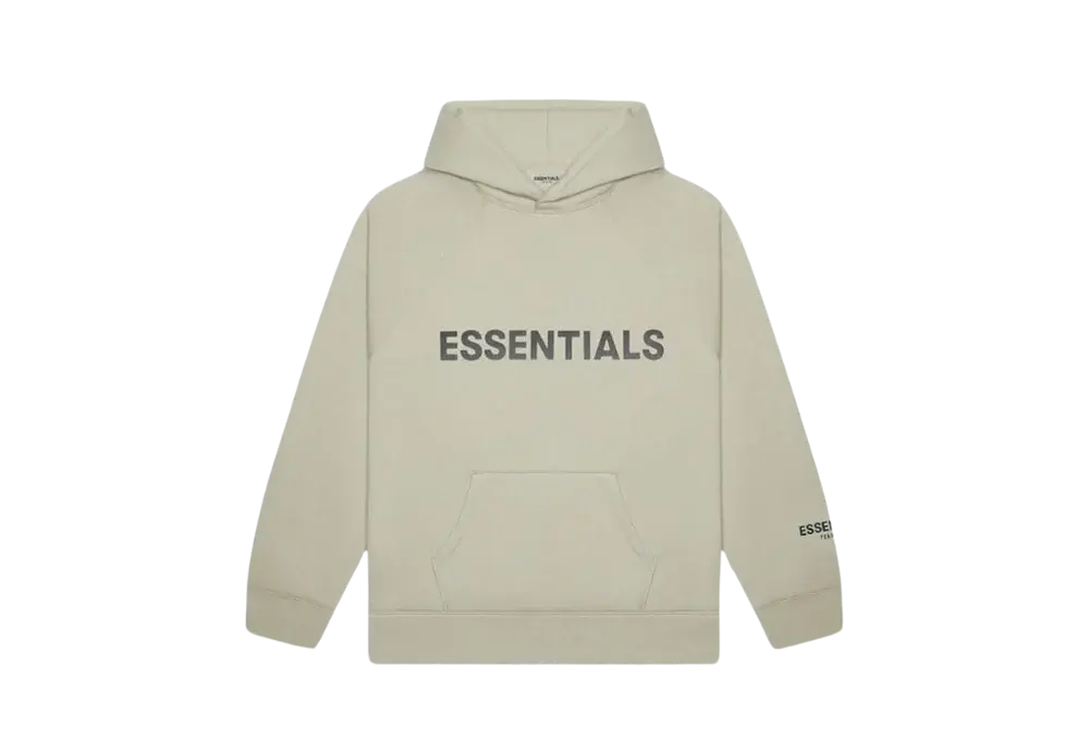 Fear of God Essentials Pullover Hoodie Applique Logo Moss