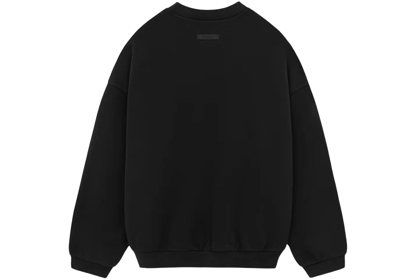 Fear of God Essentials Fleece Crewneck Black - Image 1