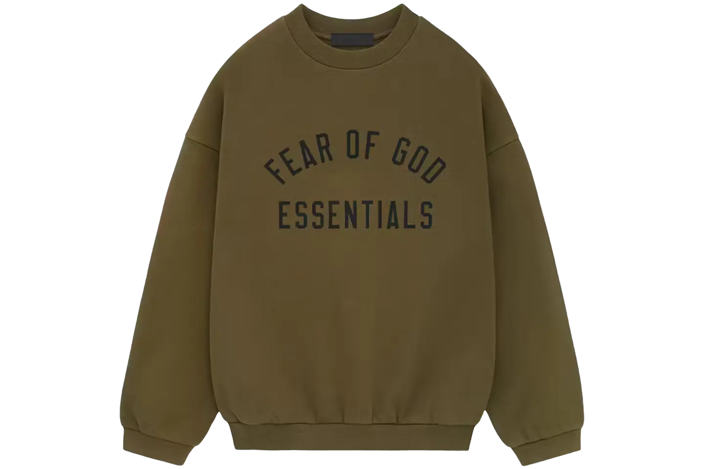 Fear of God Essentials Fleece Crewneck Olive