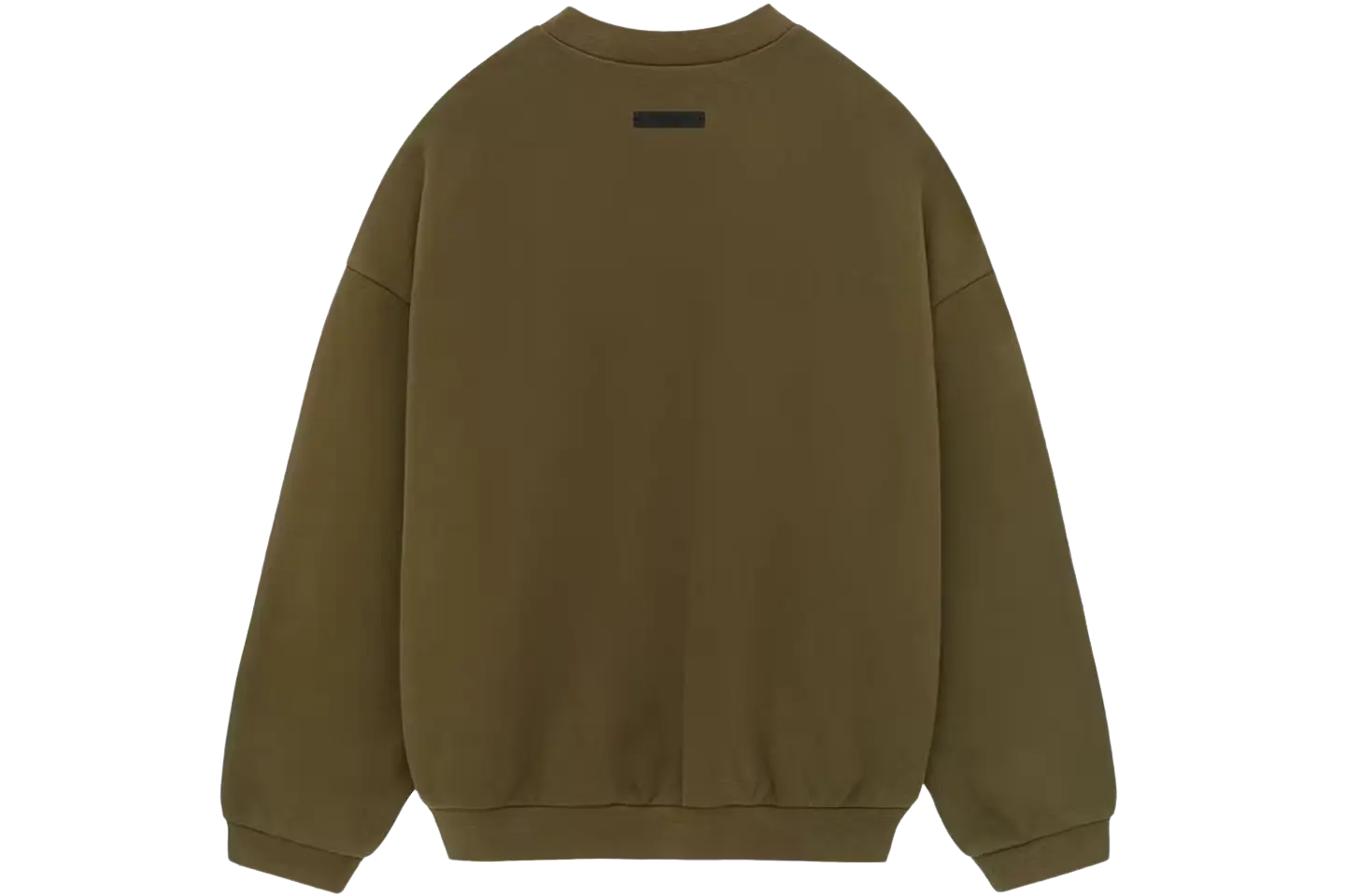 Fear of God Essentials Fleece Crewneck Olive - Image 1