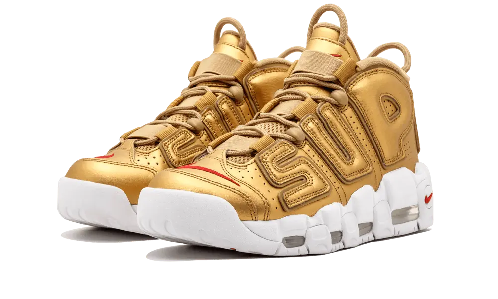 Nike Air More Uptempo Supreme "Suptempo" Gold - Image 1