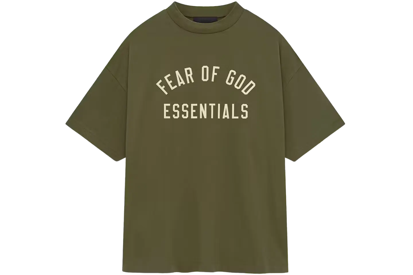 Fear of God Essentials Jersey Crewneck Tee Military